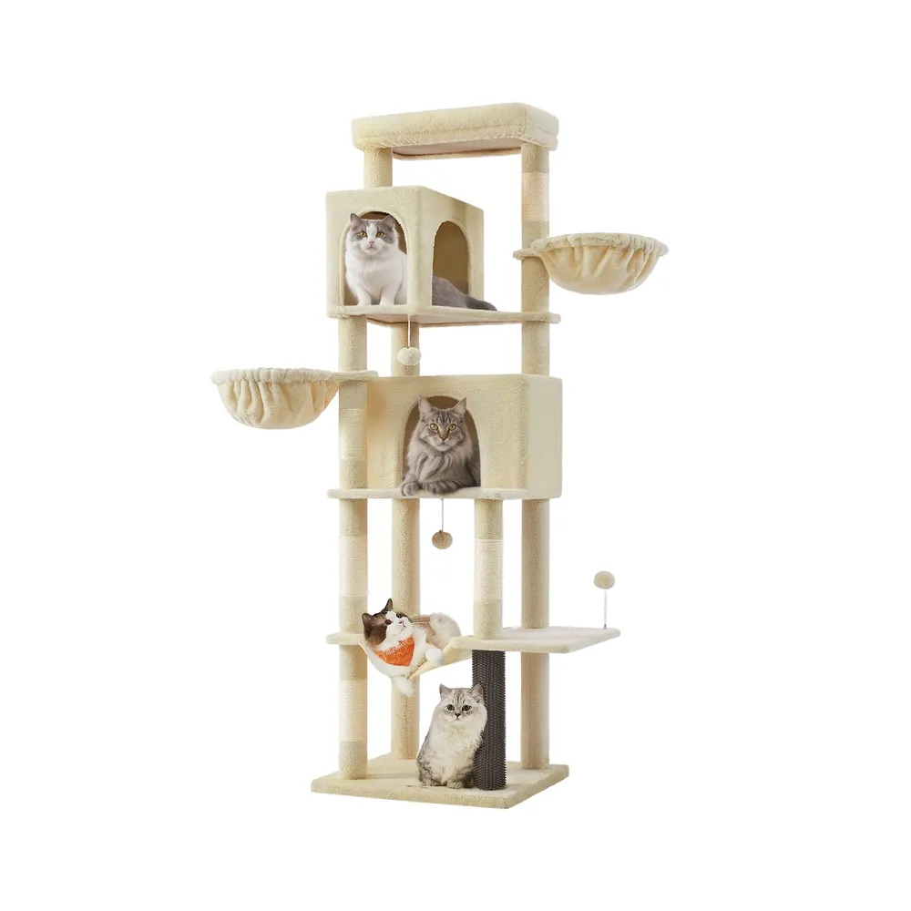 Kattestativ, 59x48x190,7 cm, Beige
