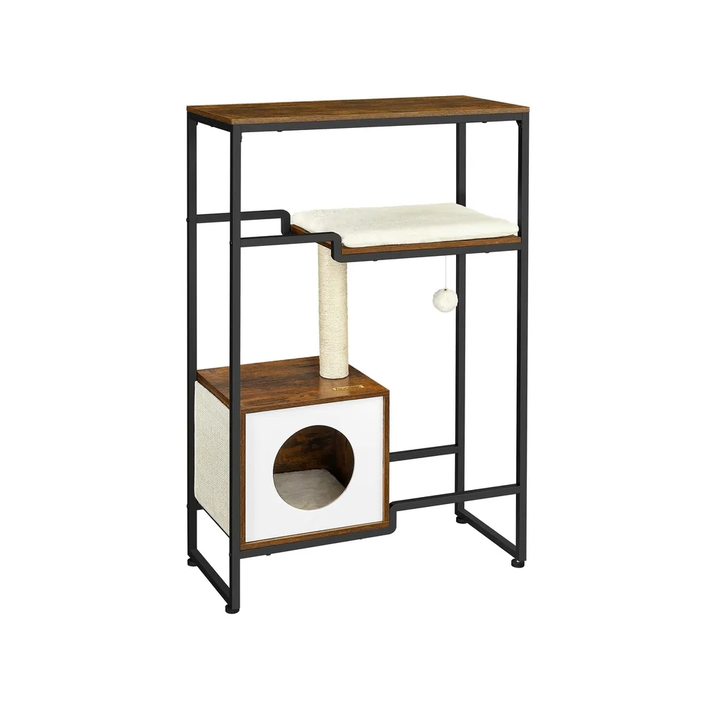 Kattetre, 74x34x114 cm, Brun