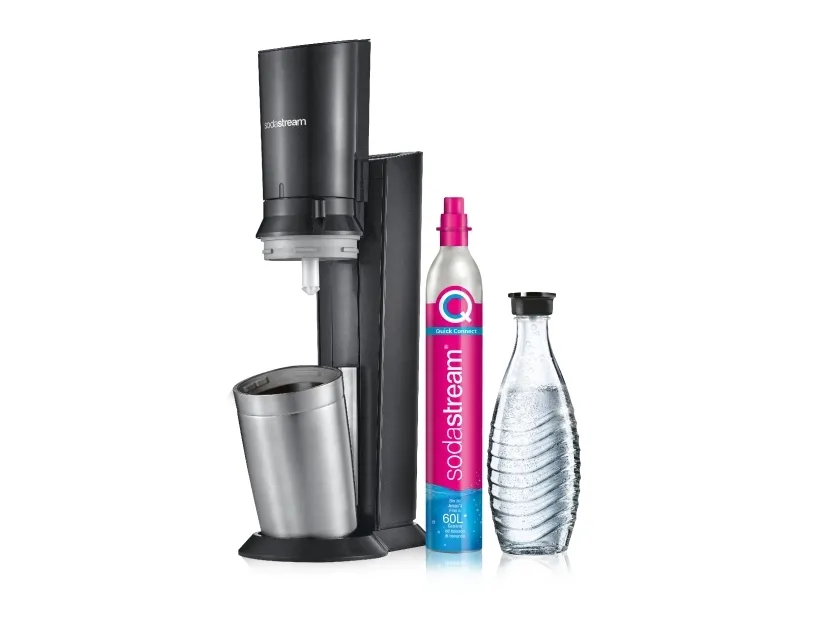 SodaStream Crystal 3.0, Metall, Rustfritt stål, Svart, SodaStream 60 L PINK, 155 mm, 260 mm, 440 mm