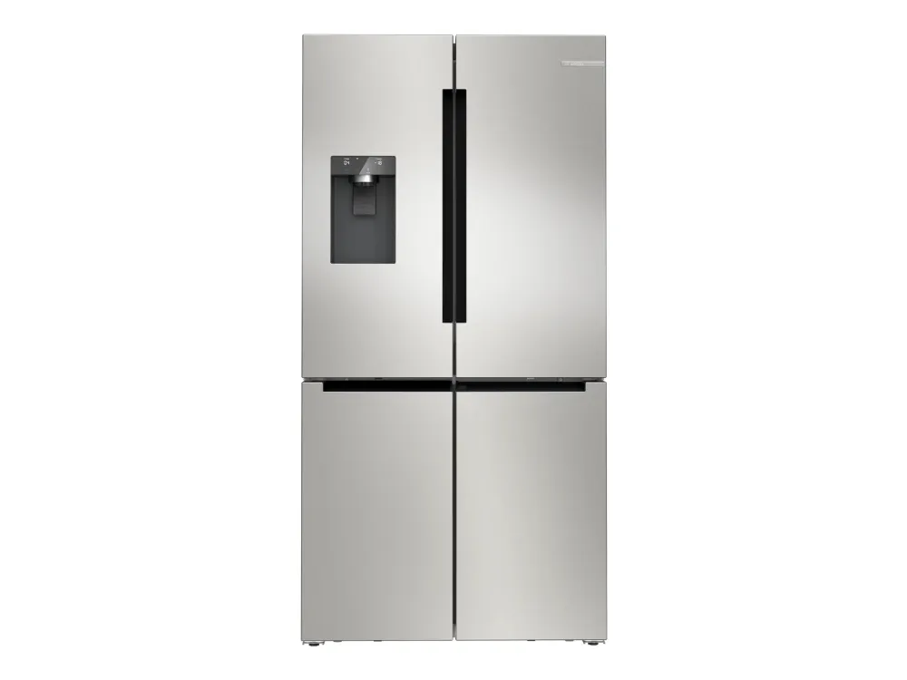 Bosch Serie | 6 KFD96APEA - Kjøleskap/fryser - fransk dør underfryser med vannautomat, isdispenser - bredde: 90.5 cm - dybde: 73.1 cm - høyde: 183 ...