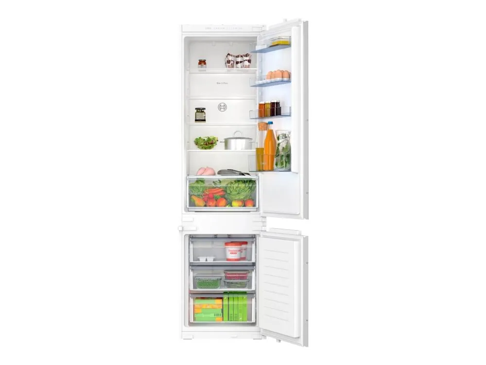 Bosch Serie | 2 KIN96NSE0 - Kjøleskap/fryser - bunnfryser - innebygd - fordypning - bredde: 56 cm - dybde: 55 cm - høyde: 194 cm - 290 liter - Klas...