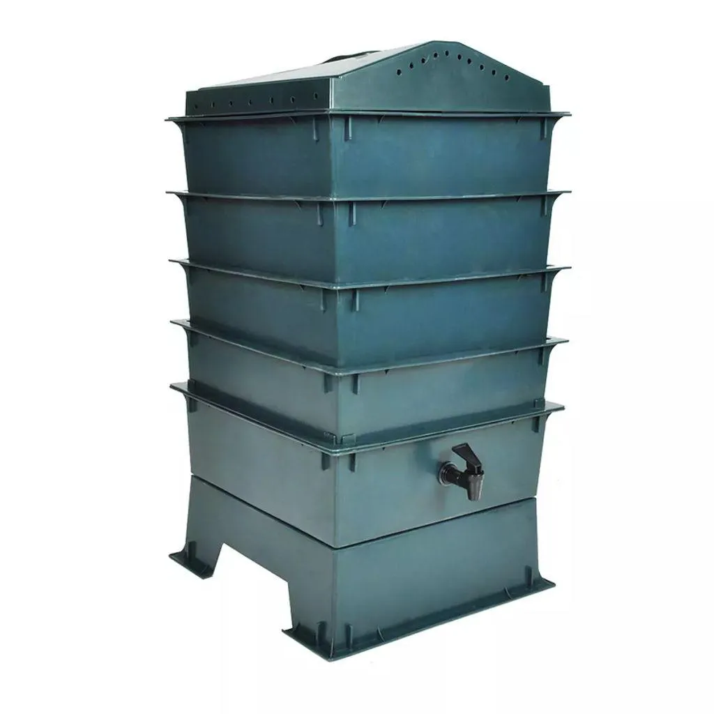 vidaXL Markkompost 4 brett 42x42x60 cm