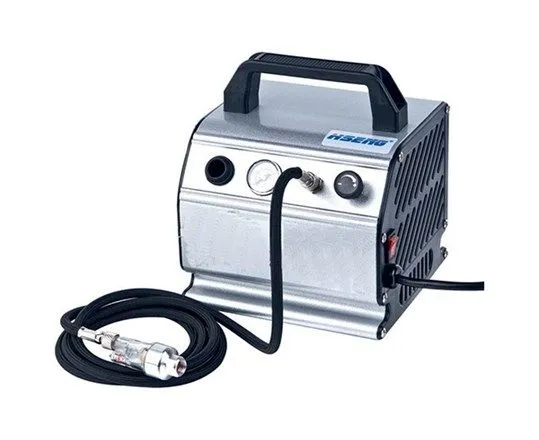Spraykompressor til airbrush med luftslange og mini-filter