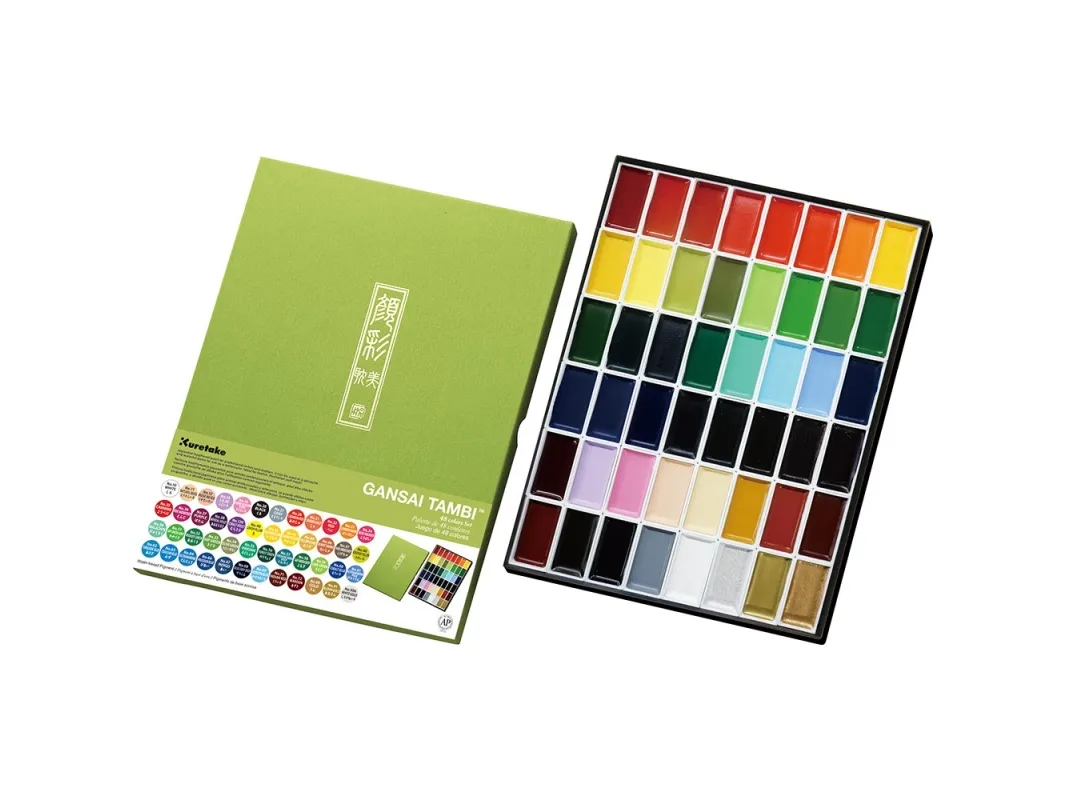 Gansai Tambi Aquarel akvareller, 48 farger