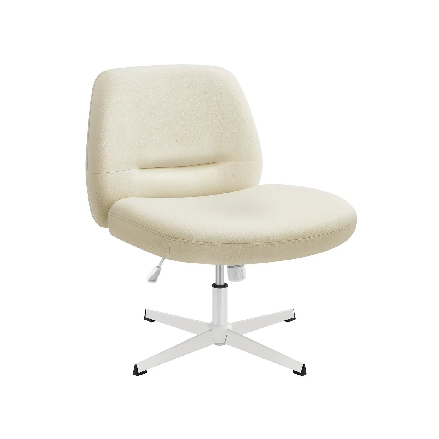 Kontorstol, 72x72x75-83 cm, Kremhvit