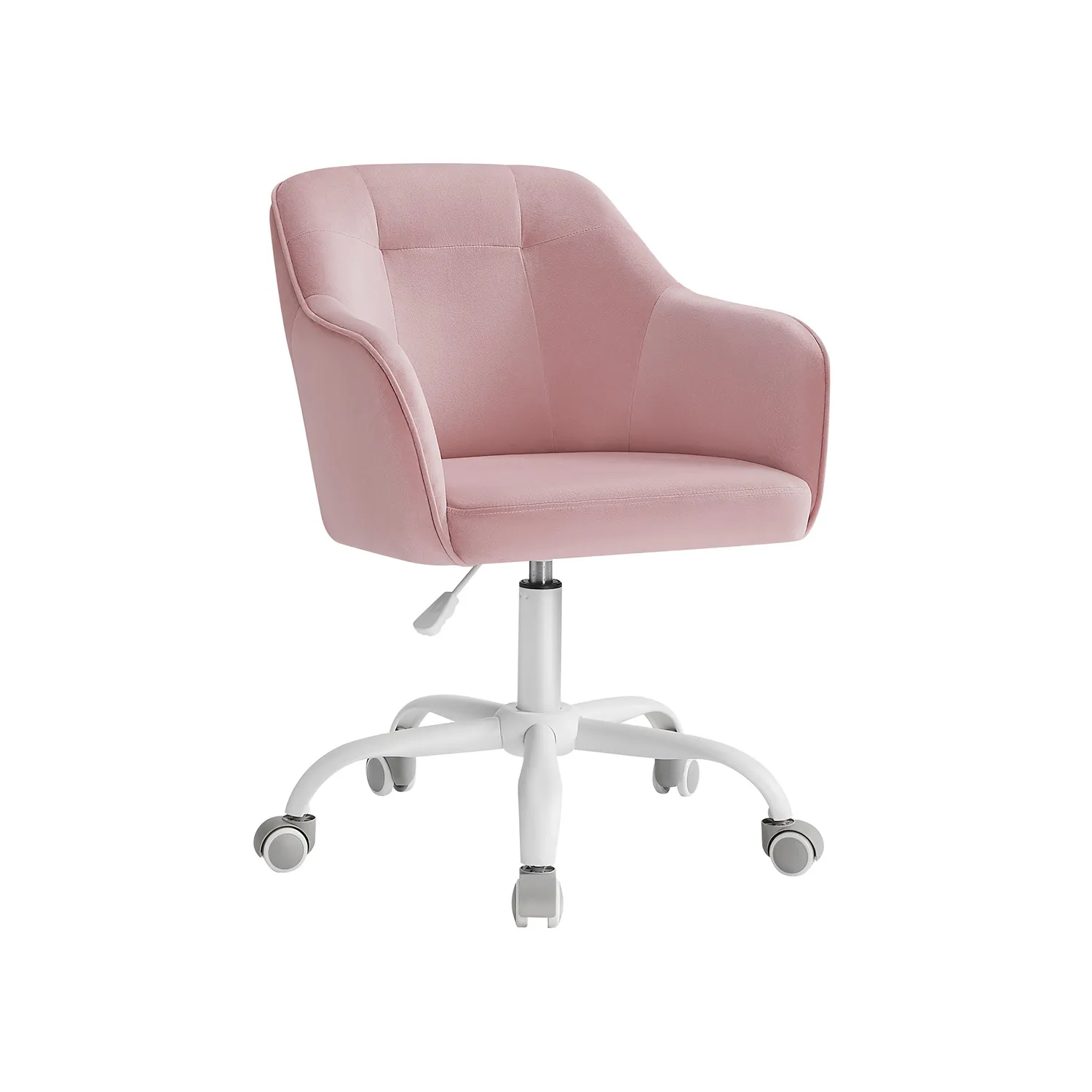 Kontorstol, 64x64x83-93 cm, Rosa