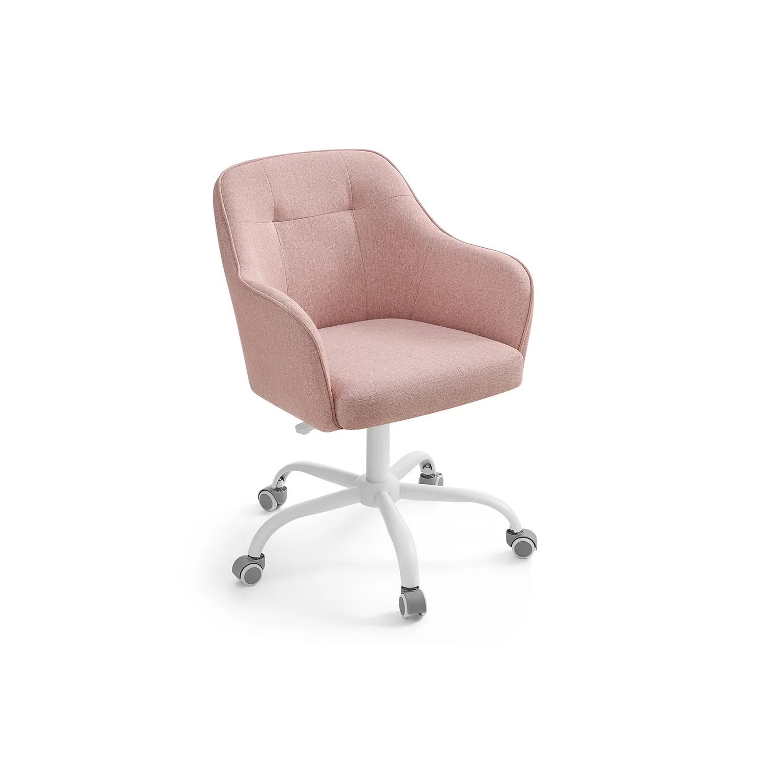 Kontorstol, 69x65x83-93 cm, Rosa