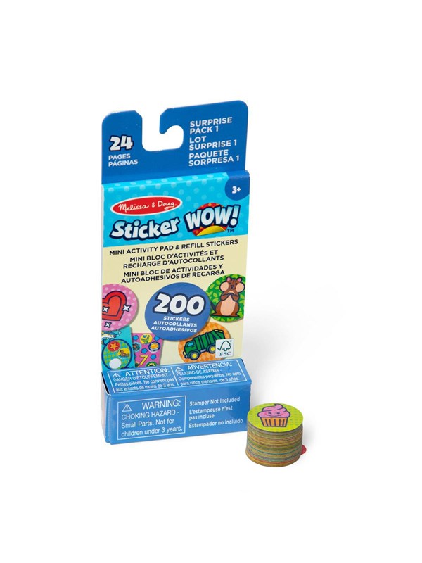 Melissa & Doug Sticker Wow! Mini Activity Pad & Refill Stickers : Surprise Pack 1