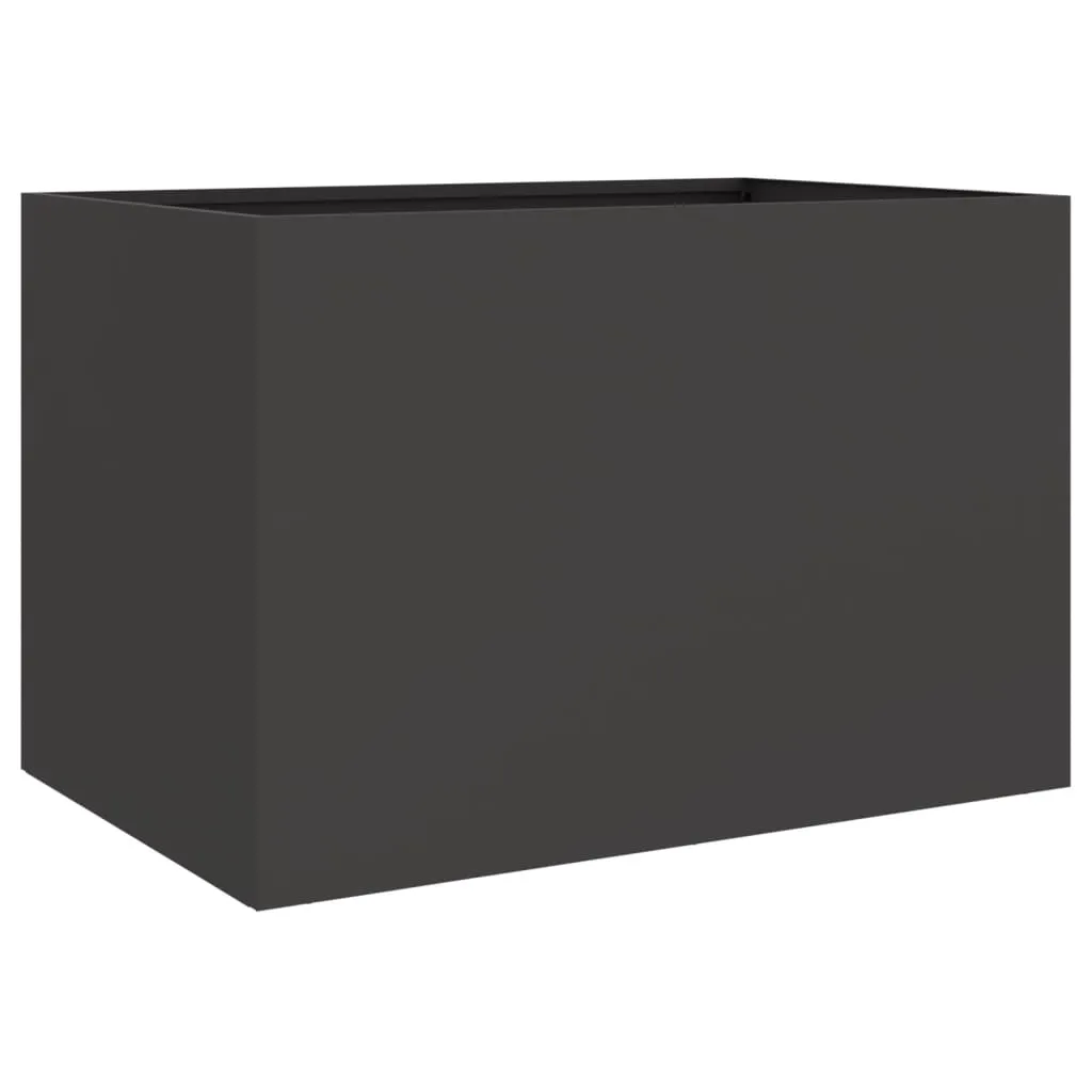 vidaXL Plantekasse svart 62x40x39 cm stål