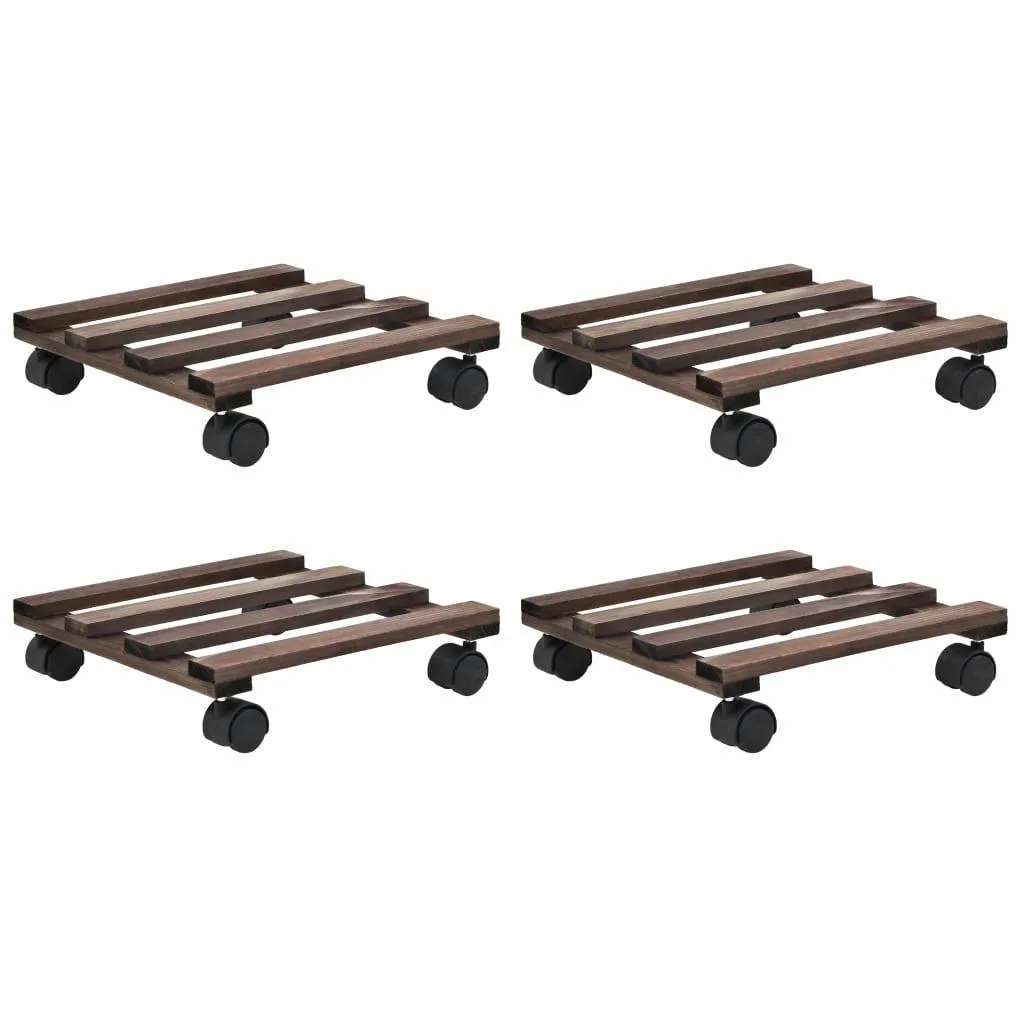 vidaXL Plantetraller 4 stk sedertre 25x25 cm