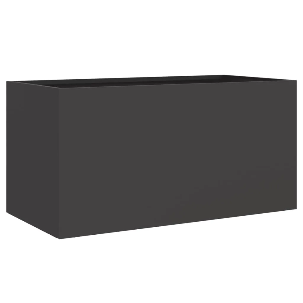 vidaXL Plantekasse svart 62x30x29 cm stål