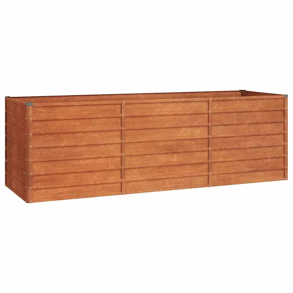 vidaXL Høybed rust 240x80x77 cm cortenstål