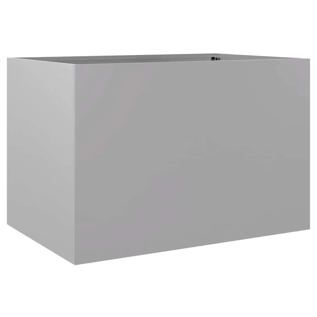 vidaXL Plantekasse sølv 62x47x46 cm galvanisert stål