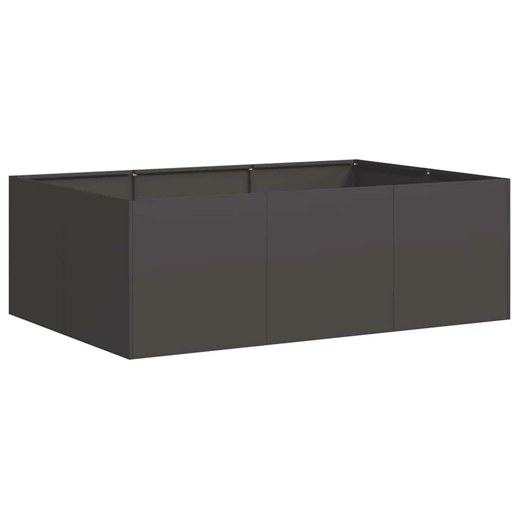 vidaXL Plantekasse svart 120x80x40 cm stål