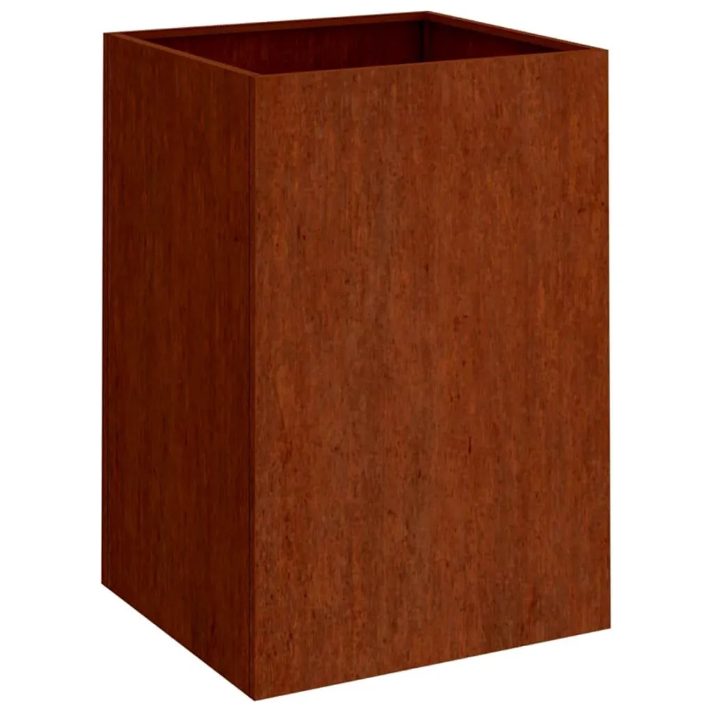 vidaXL Plantekasse 52x48x75 cm cortenstål