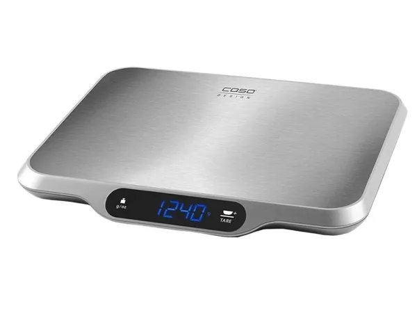 Caso 3292, Elektronisk kjøkkenvekt, 15 kg, 1 g, Rustfritt stål, Rustfritt stål, Rustfritt stål