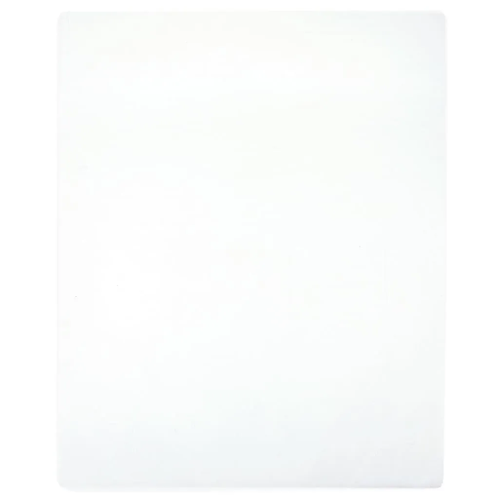 vidaXL Jerseylaken hvit 180x200 cm bomull