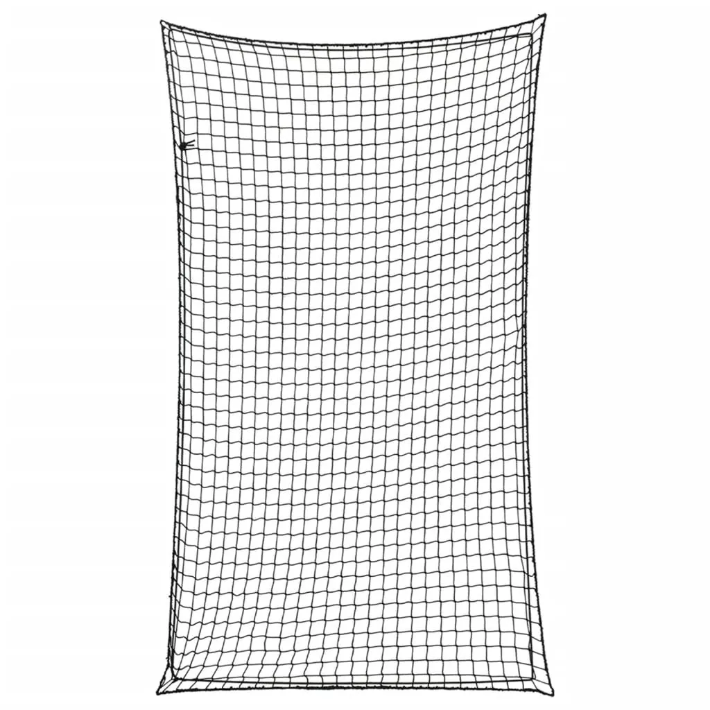 vidaXL Tilhengernett med elastisk tau svart 6x3,5 m PP