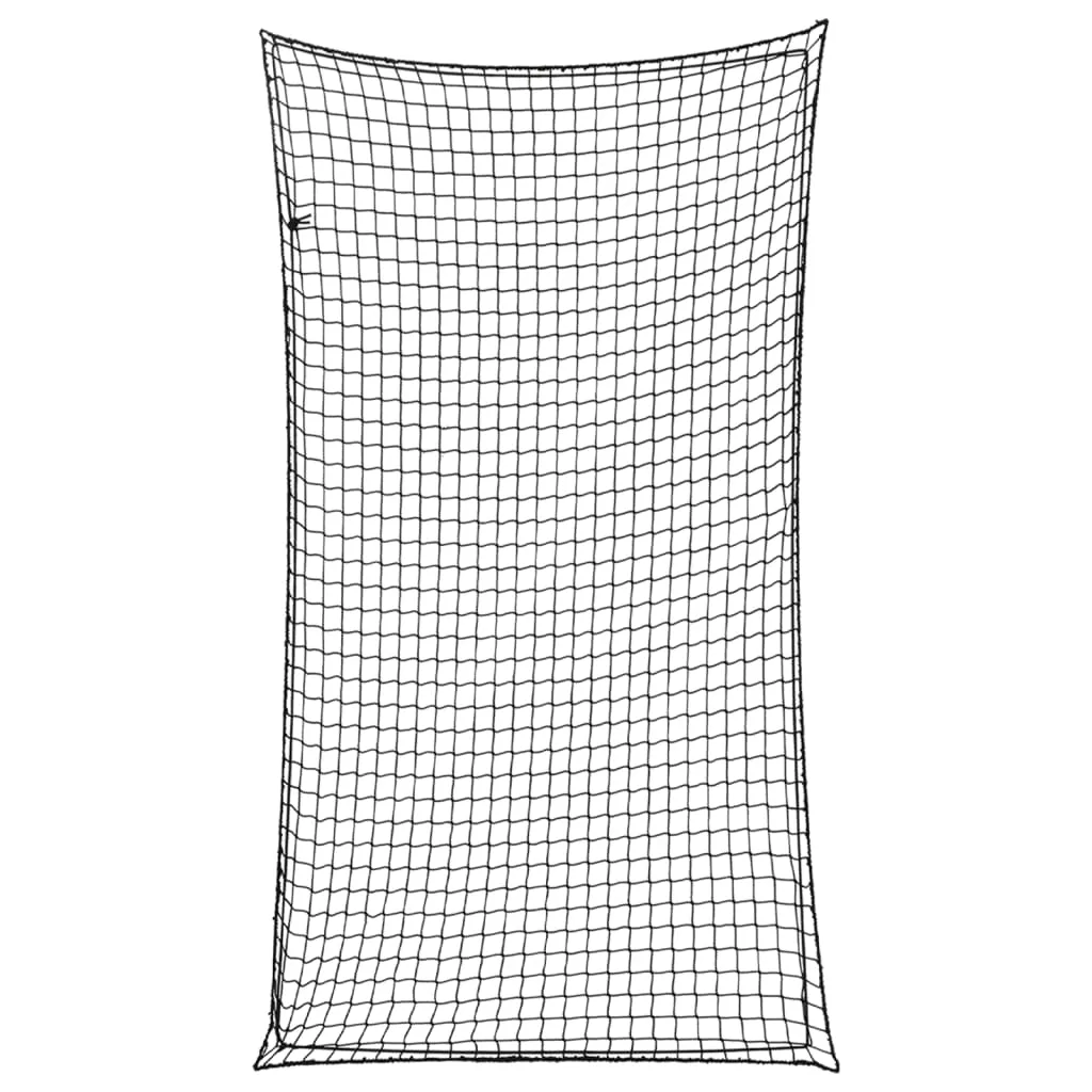 vidaXL Tilhengernett med elastisk tau svart 4,5x2,5 m PP