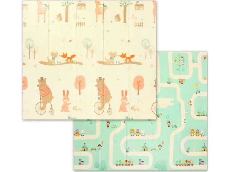 BabyOno Babyono XPE dobbelsidig leketeppe 180 x 200 cm