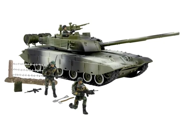 World Peacekeepers 1:18 Militær Main Battle Tank inkl. 2 actionfigurer