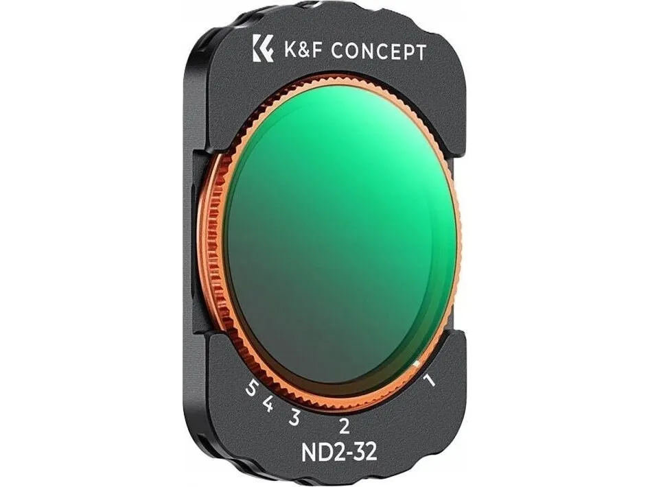 K&F KF01.2544 ND-filter K&F ND grå justerbar ND2-ND32 for DJI Osmo Pocket 3 HD MC Nano X
