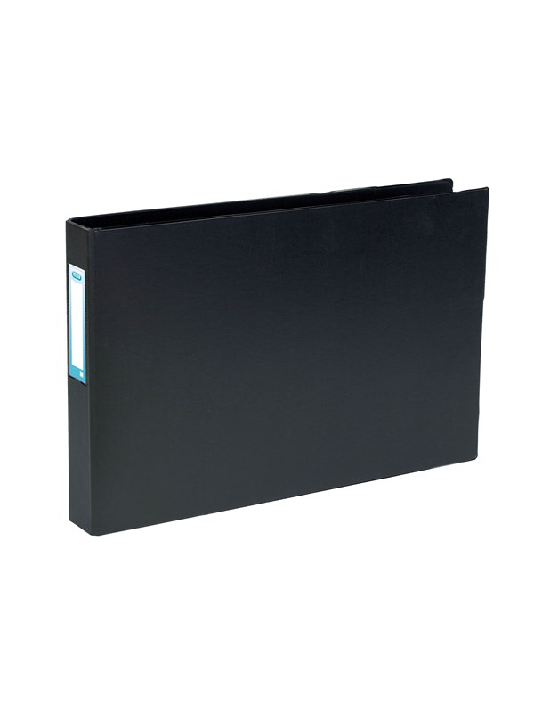ELBA Ringpermer New  A3 It rygg 55 4 D-ringer PVC svart