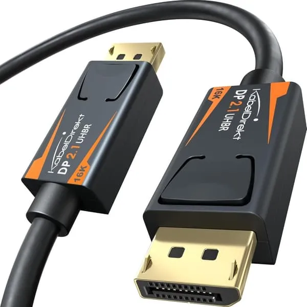 DisplayPort 2.1 kabel 5m DP80 UHBR20 80Gbps 16/10/8K60Hz 4K165/144Hz DSC1.2a HDR HDCP2.2 FreeSync G-Sync