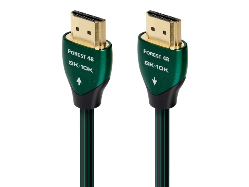 AudioQuest Forest 48, 2 m, HDMI Type A (Standard), 3 x HDMI Type A (Standard), Sort, Grønn