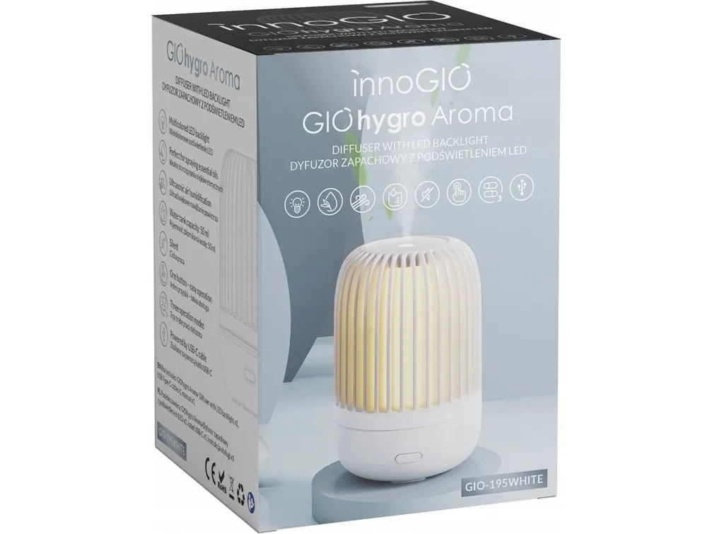 Duftdiffuser InnoGio INNOGIO GIOHYGRO aromaduftdiffuser, lampe