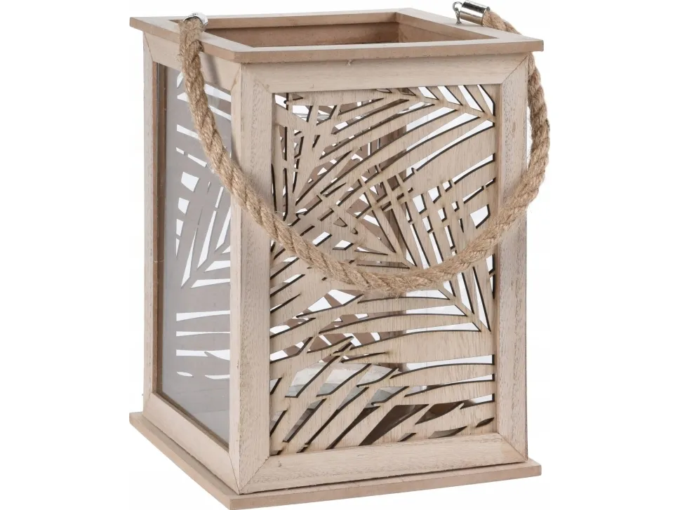 Home Styling Collection lampe/lykt LEAF DESIGN - stearinlykt, 18x26 cm