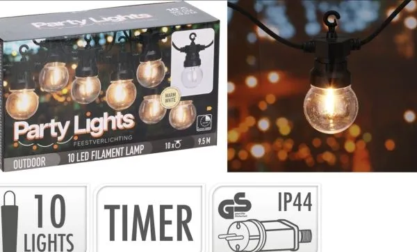 ProGarden lyslenke 10 LED