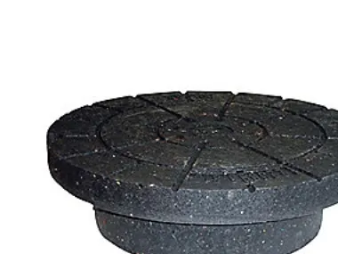 Lauridsen 425 mm dæksel til kegle med fals, genbrugsplast, 0,7 t