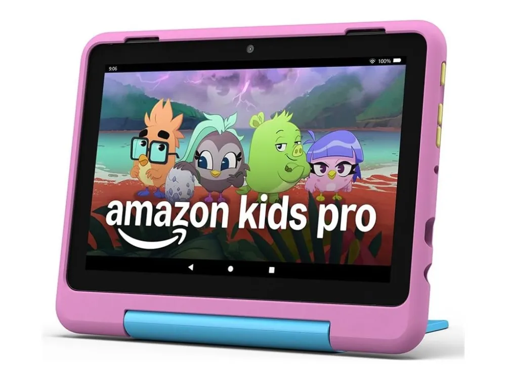 Amazon Fire HD 8 Kids Pro - 12. generasjon - tablet - 32 GB - 8" IPS (1280 x 800) - microSD-spor - jungle cat