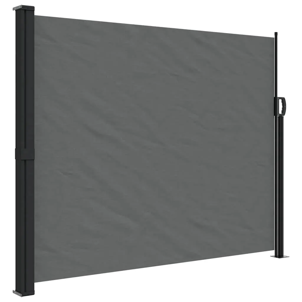 vidaXL Uttrekkbar sidemarkise antrasitt 160x500 cm
