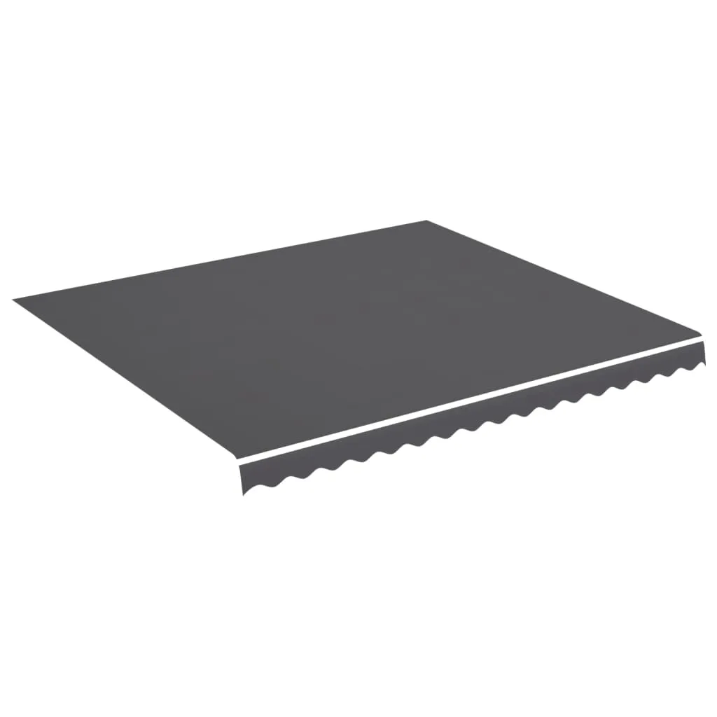 vidaXL Erstatningsduk for markise antrasitt 4x3,5 m