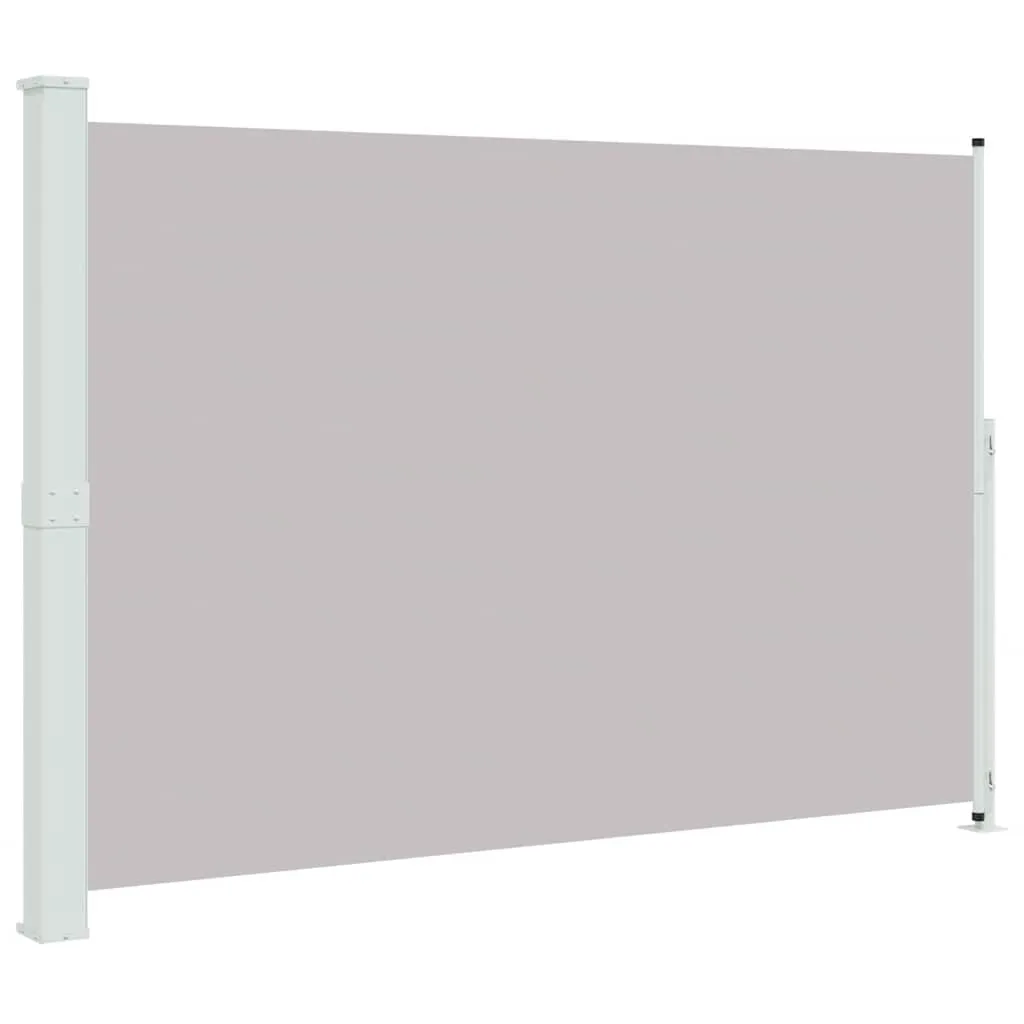 vidaXL Uttrekkbar sidemarkise 200x300 cm grå