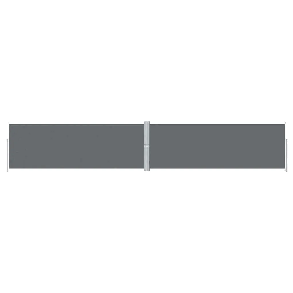 vidaXL Uttrekkbar sidemarkise 180x1000 cm antrasitt