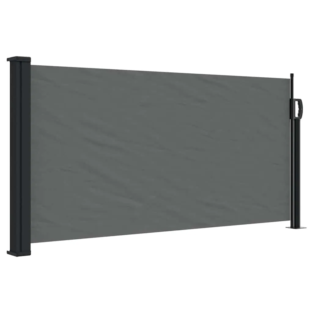 vidaXL Uttrekkbar sidemarkise antrasitt 100x500 cm