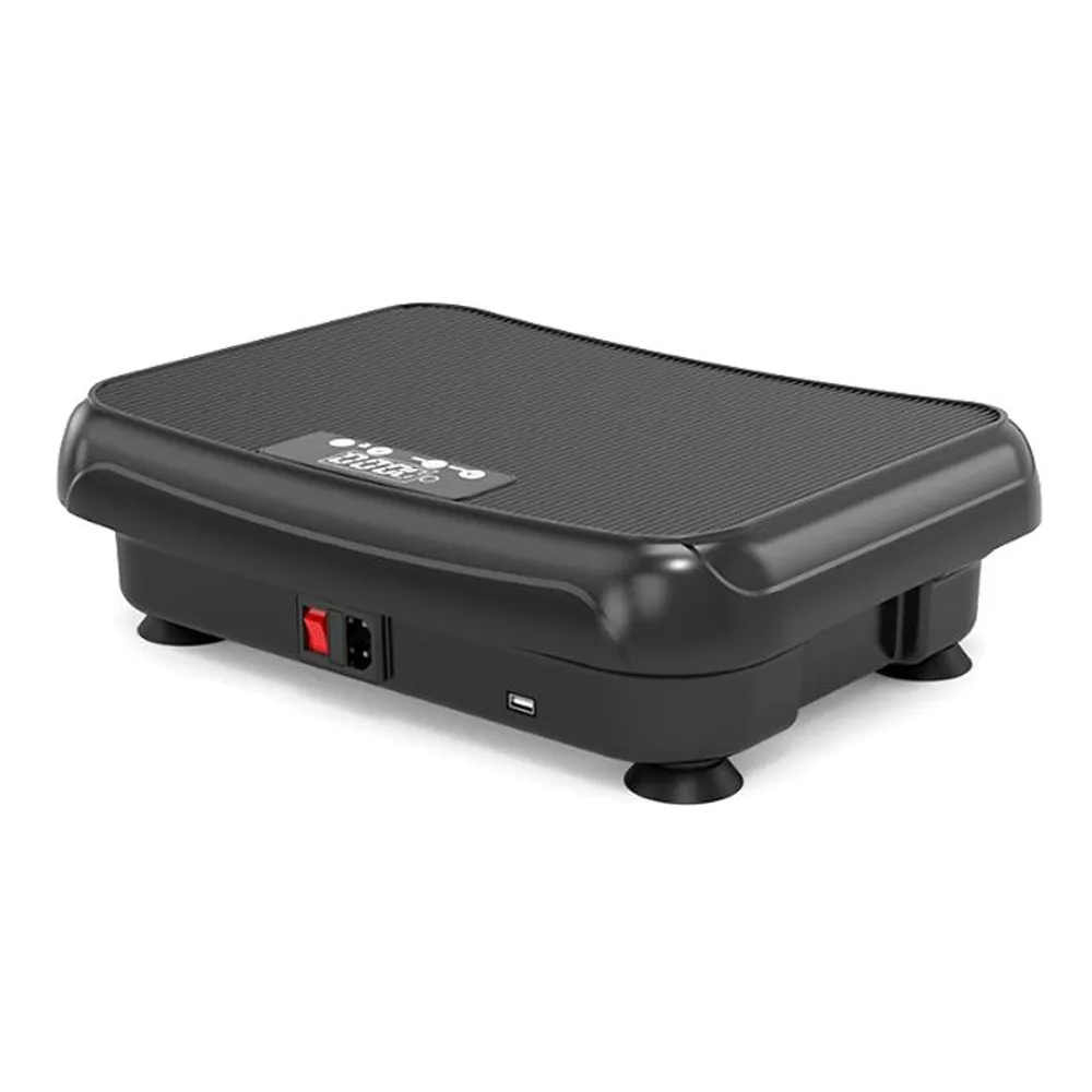 Vibrationsplade med LCD-display 44 cm - Sort