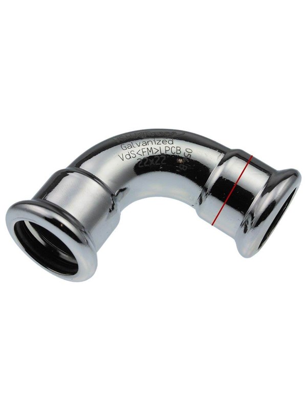 Vsh Fabrieken Xpr carbon elbow 90 deg. ff 15