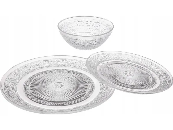 Secret de Gourmet spise-/bordsett for 6 personer, krystallmønster, 18 deler
