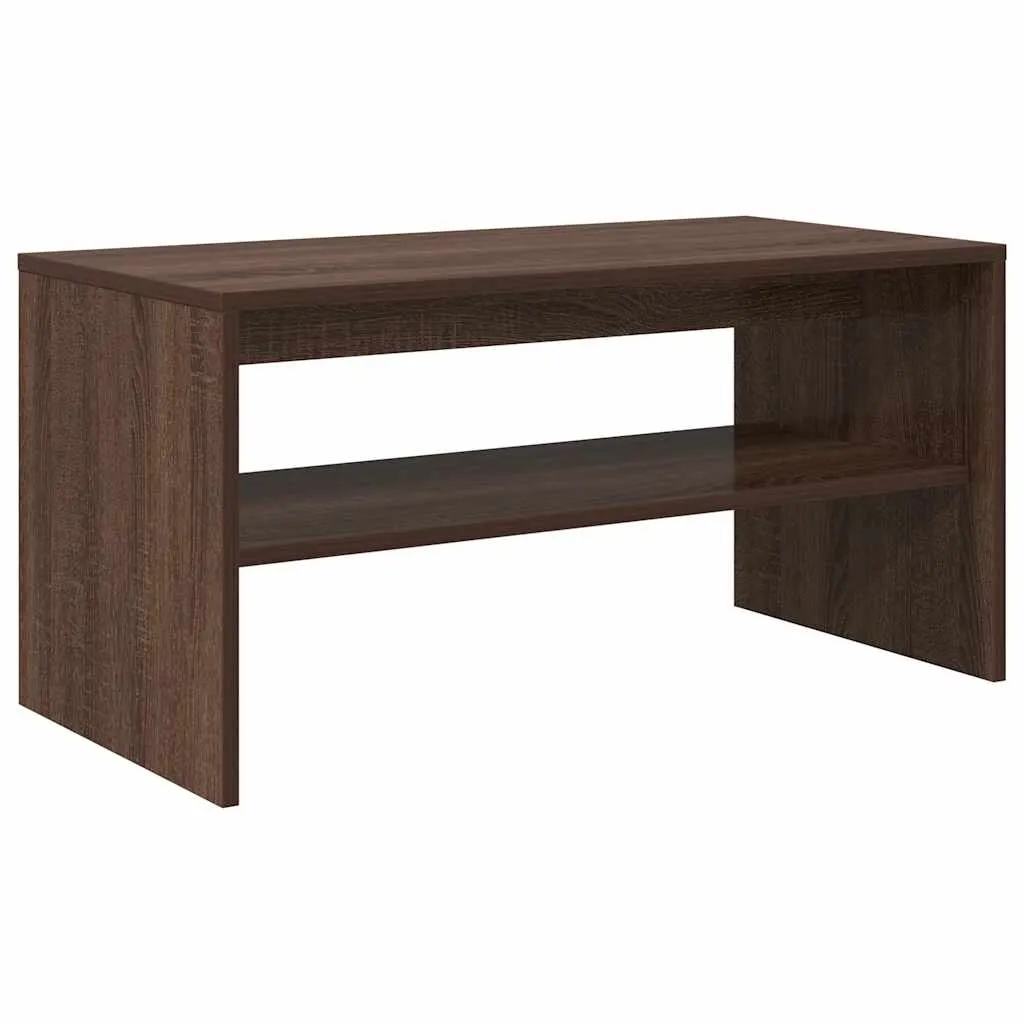 vidaXL TV-benk brun eik 80x40x40 cm konstruert tre