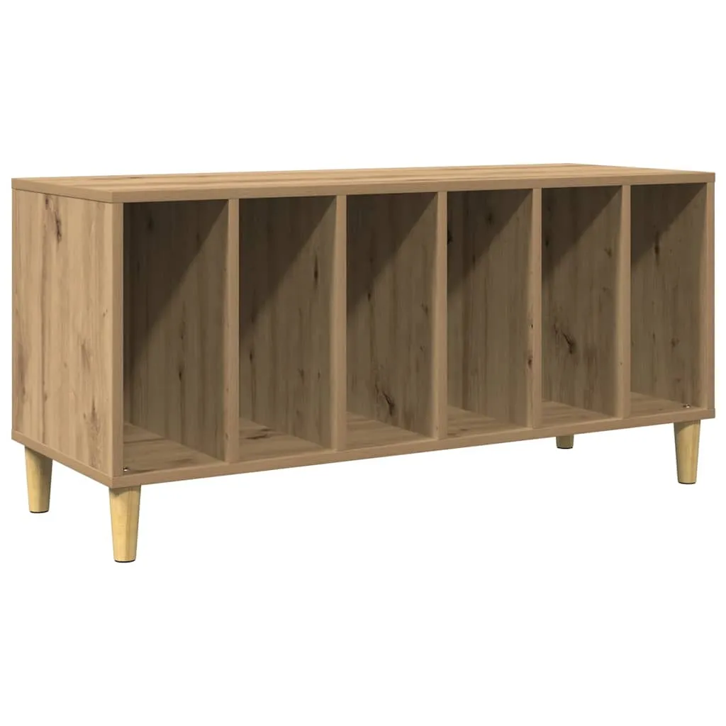 vidaXL Plateskap artisan eik 100x38x48 cm konstruert tre