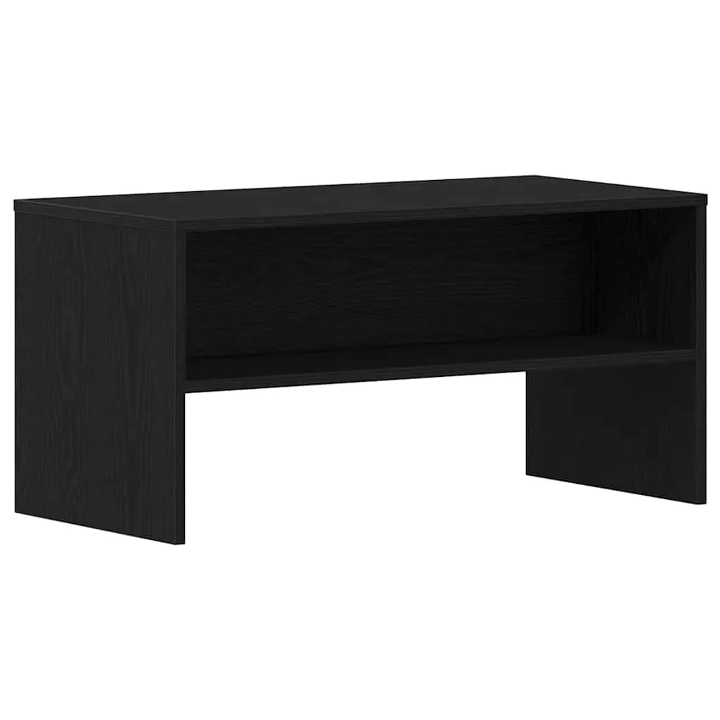 vidaXL TV-benk svart eik 80x40x40 cm konstruert tre