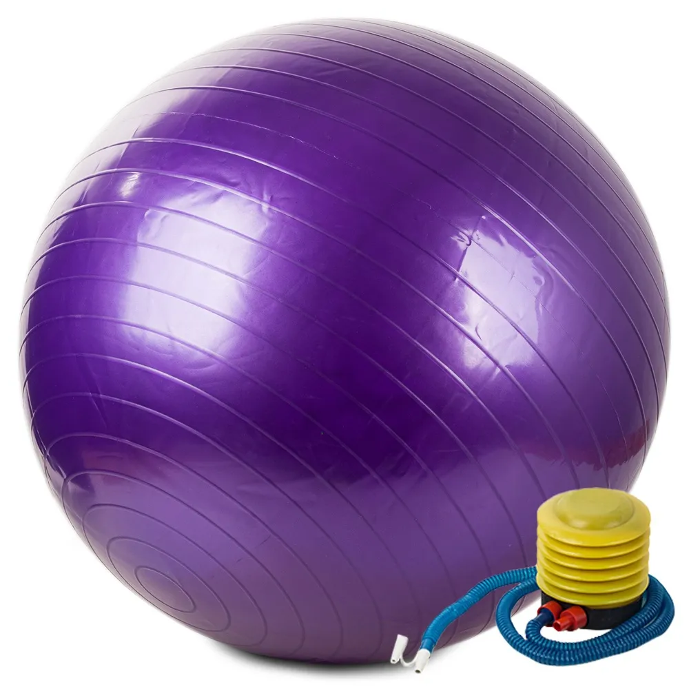 Gymnastikkball / Pilatesball med Pumpe - 65 cm - Purple