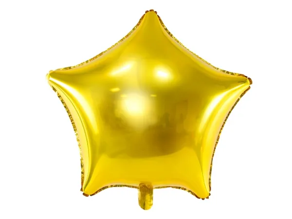 PartyDeco Star, Lekeballong, Gull, Star, Ikke for barn under 36 måneder, 480 mm, 50 stykker