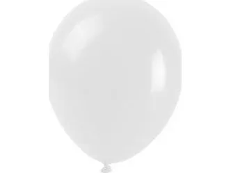 Pastellballonger hvit 25 cm (100 stk.)