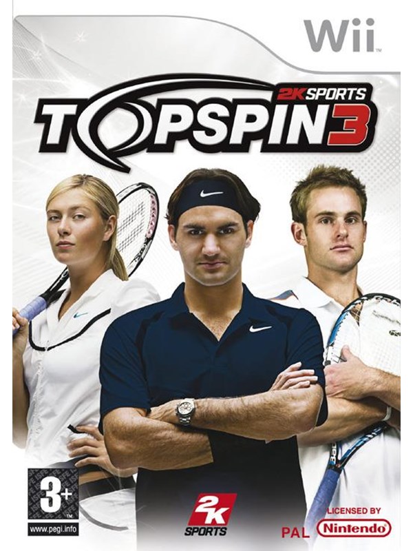 Top Spin 3 (Inc. 2 Racquets) - Nintendo Wii - Sport