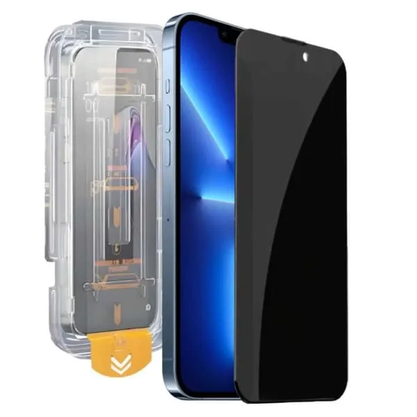 Easy Install iPhone 13 Mini Personvern Skjermbeskytter HD Herdet Glass
